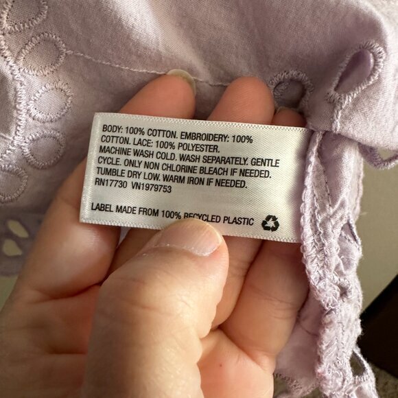 Universal Thread‎ Balloon Sleeve Eyelet Blouse  Size X-Large - Picture 6 of 6